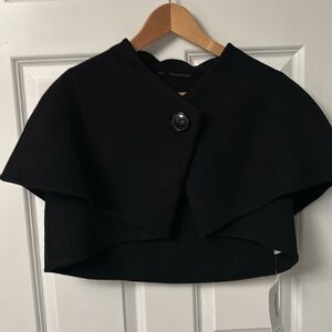 MaxMara Elegant Black Bolero, Cropped Jacket or Cape.